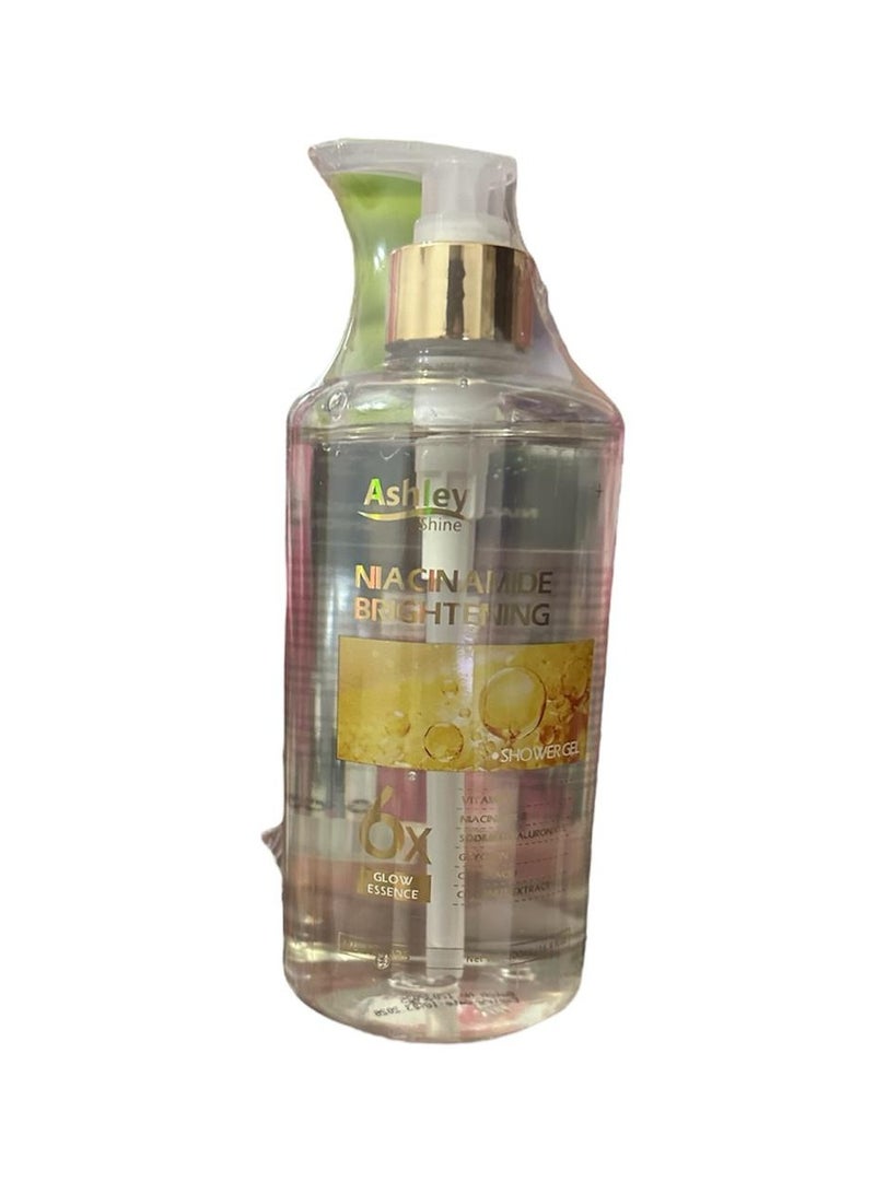 Ashley shine niacinamide brightening shower gel