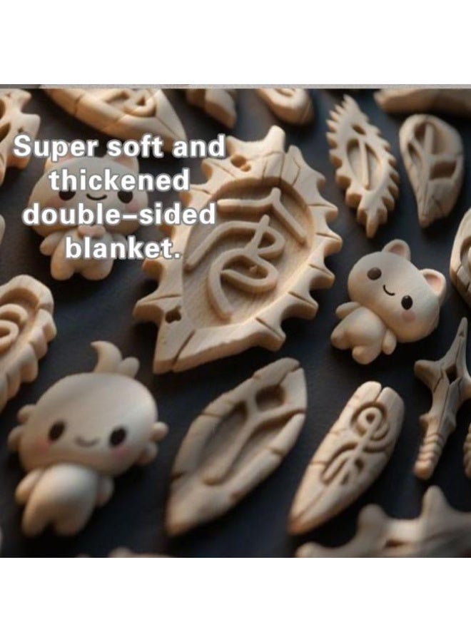 general Baby and children's cartoon flannel thin blanket (warm and comfortable, suitable for sleep, game use) 70cm*100cm - Image 3