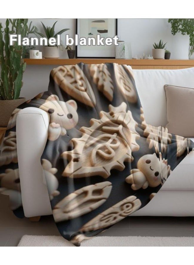 general Baby and children's cartoon flannel thin blanket (warm and comfortable, suitable for sleep, game use) 70cm*100cm - Image 5