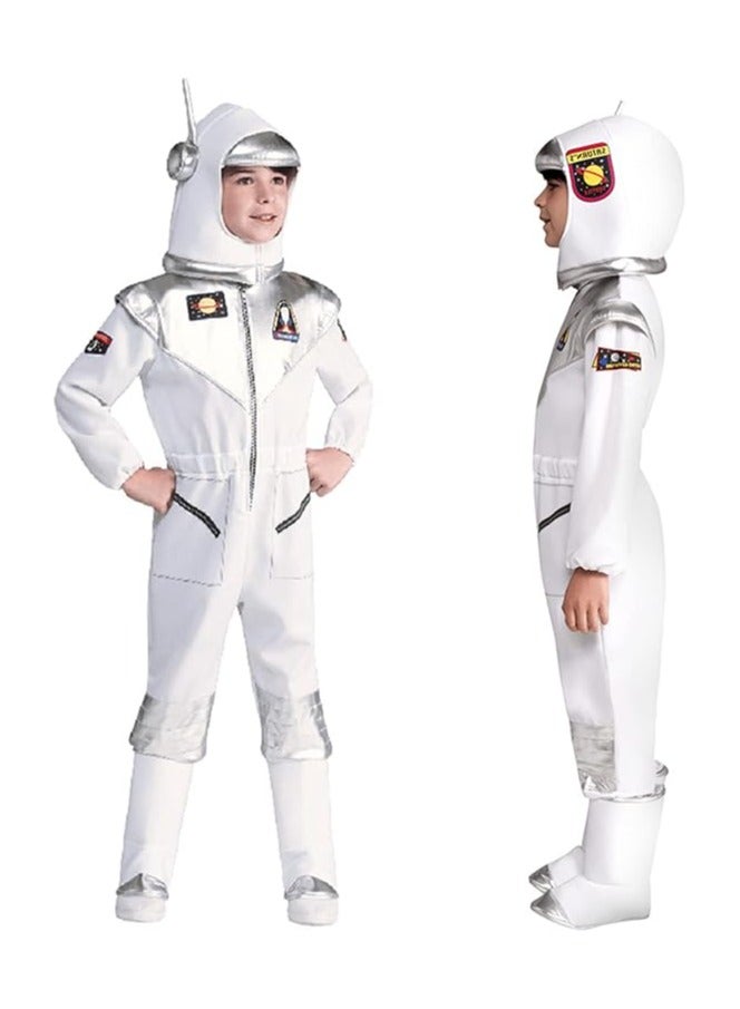 SYOSI Astronaut Costume for Kids Space Pretend Dress Up Role lay Set for Kids 4 Years 100-120CM  - Image 1