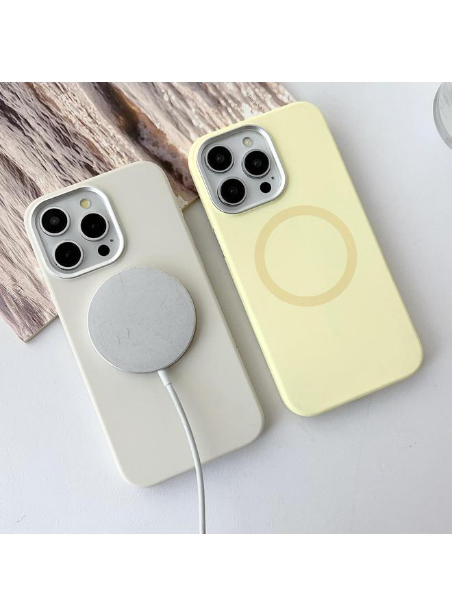 اس-توب جراب لهاتف iPhone 13 Pro Max بإطار معدني من السيليكون السائل MagSafe - Image 5