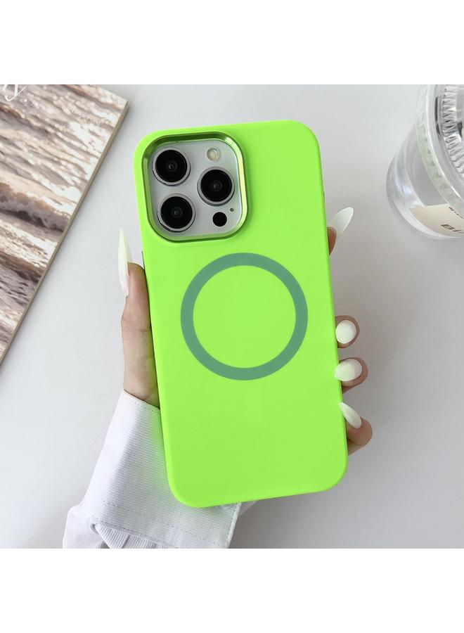 اس-توب جراب لهاتف iPhone 13 Pro Max بإطار معدني من السيليكون السائل MagSafe - Image 2