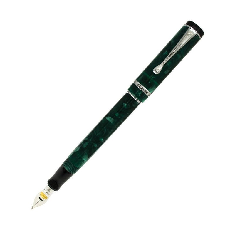 Conklin Duragraph Fountain Pen Forest Green - Stub Nib, Elegant Writing Tool for Calligraphy & Signatures - Image 1