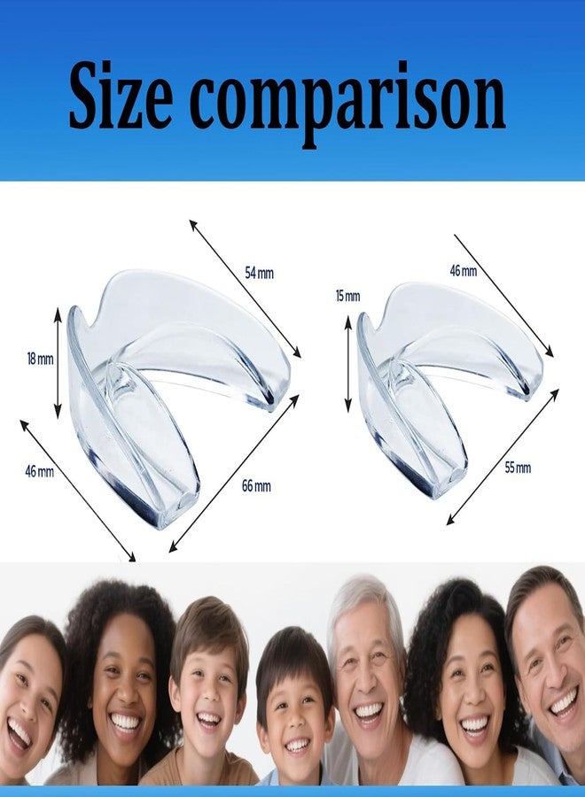 Buildcon 2 Pairs Night Guards for Teeth Grinding, Comfort Fit Mouth Guard for Teeth Clenching,Mouth Guard for Teeth Grinding,Dental Night Guard for People, Travel-Friendly Teeth Protection - Image 2