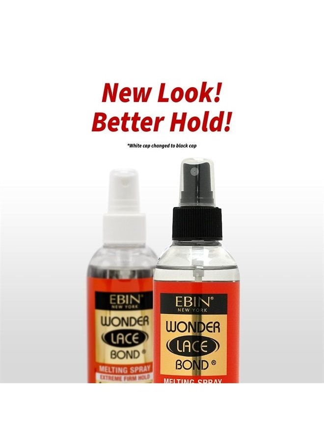EBIN NEW YORK Wonder Bond Melting Spray 8oz/ 250ml - Extreme Firm Hold (Active) | No Reside, Long Lasting Formula with Protecting Edges, Gives Undetectable and Natural Look  - Image 3