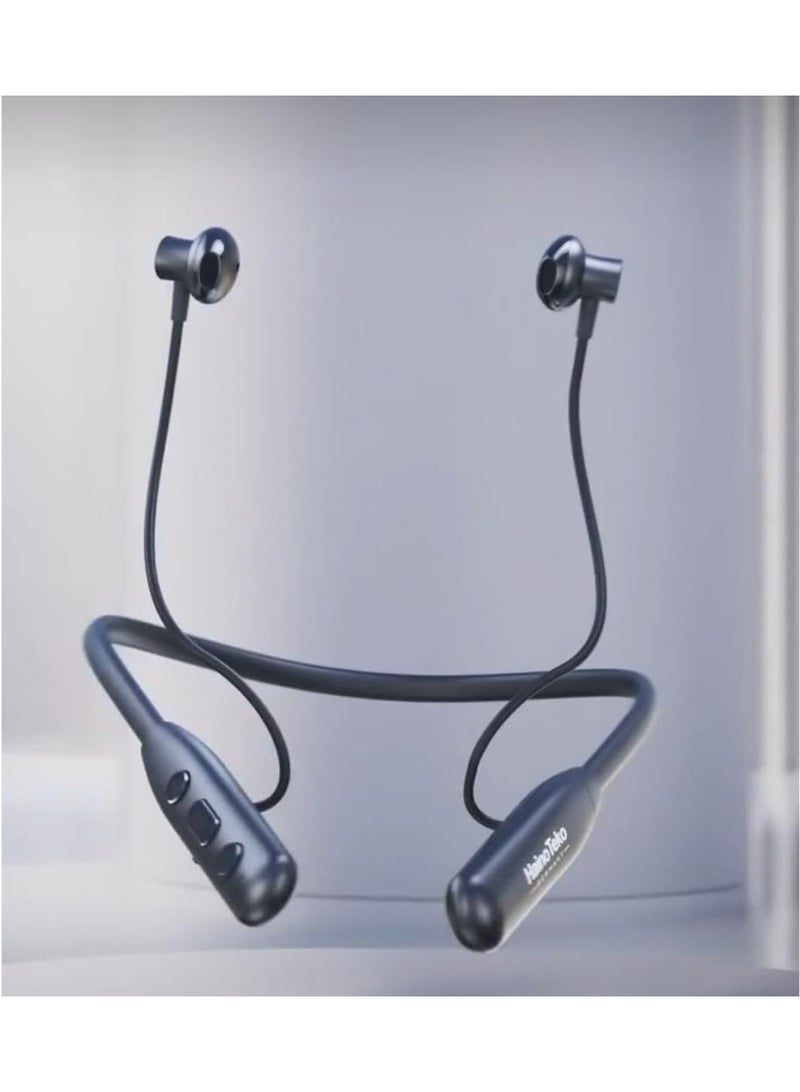 HainoTeko Germany Haino Teko HN40 Neckband Wireless Earphone With Super Clear Mic and High Bass Sound Quality Black - Image 4