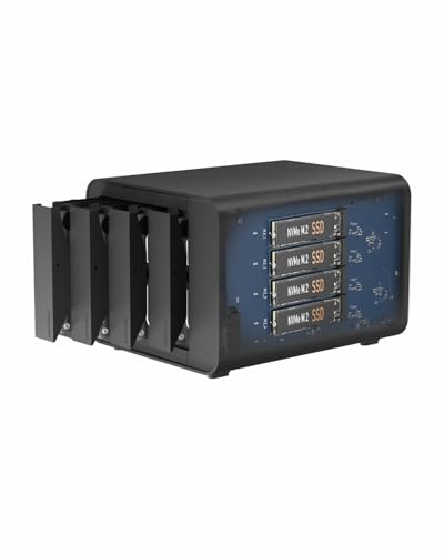 TERRAMASTER D8 Hybrid HDD NVMe Enclosure USB 32 Gen 2 10Gbps Type C 8Bay USB Storage Diskless - Image 1