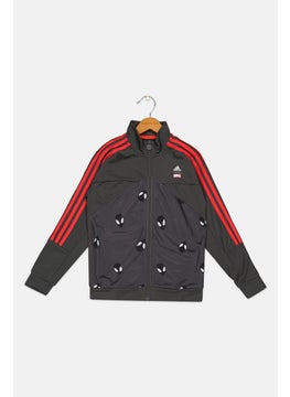 Adidas Adidas x Marvel Kids Boy Allover Print Long Sleeve Training Sweatshirt, Grey  - Image 1