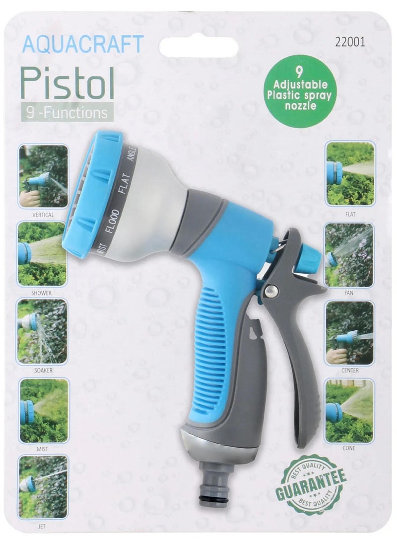 AQUA CRAFT Pistol Spray Nozzle 9 Functions - Image 1