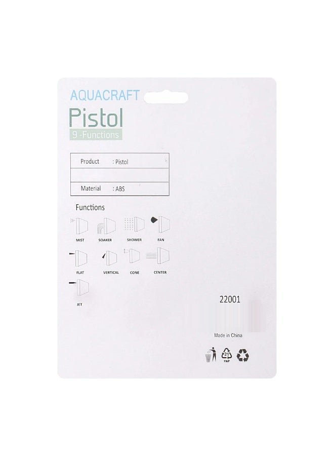 AQUA CRAFT Pistol Spray Nozzle 9 Functions - Image 4