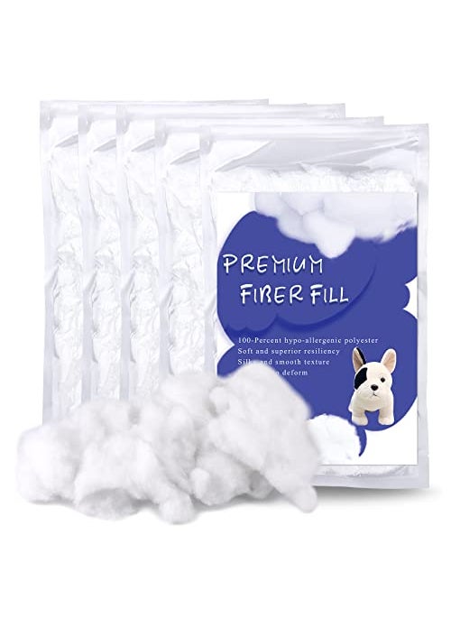 Butuze BUTUZE 247oz Premium Polyester Fiber Fill Polyfill Stuffing High Resilience Fiberfill Stuffing for Craft Crochet Stuffing Cotton Stuffing Part Pillow Comforter DIY Recyclable 