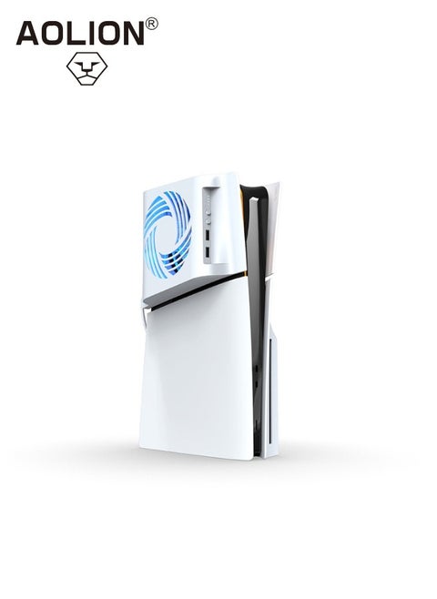PS5 LED Cooling Fan for PS5 Slim/PS5 with USB Hub, 2024 New Enhanced Performance, 9-Blade RGB ,Quiet Operation,  and Smart Temperature Control