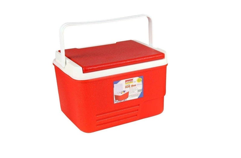 Aristo Plastic Insulated Chiller Ice Box, 6 Litre, Red or Blue - Image 1