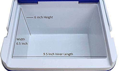 Aristo Plastic Insulated Chiller Ice Box, 6 Litre, Red or Blue - Image 3