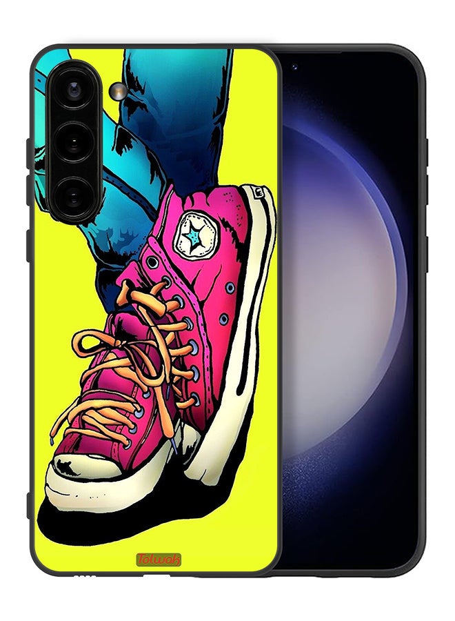 Tolwak Samsung Galaxy S23 Plus 5G Protective Case Cover Canva Shoes Art - Image 2