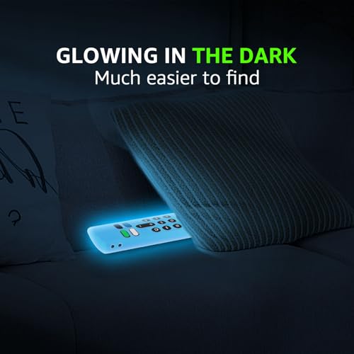 SOTATOO 2 Pack Silicone Remote Cover Compatible with 2021 Fire TV Stick 4K/Alexa Voice Remote 3rd Gen, Anti Slip Silicone Protective Case with Color Lanyard Glow in The Dark - Image 5