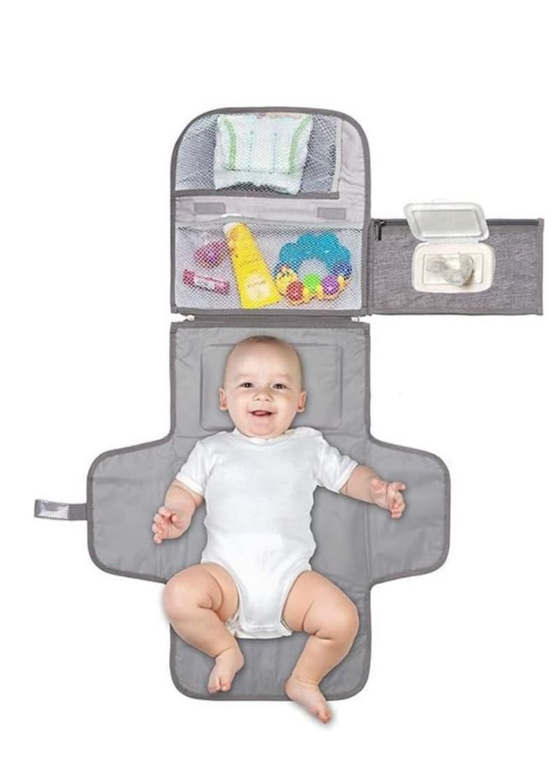 Cool Baby Baby Diaper Pad Waterproof And Anti-urine Multi-functional Diaper Changing Pad With Wet Wipes Convenient Diaper Pad - Image 1