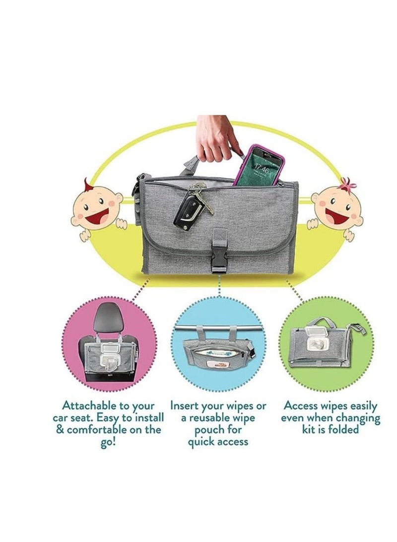 Cool Baby Baby Diaper Pad Waterproof And Anti-urine Multi-functional Diaper Changing Pad With Wet Wipes Convenient Diaper Pad - Image 3