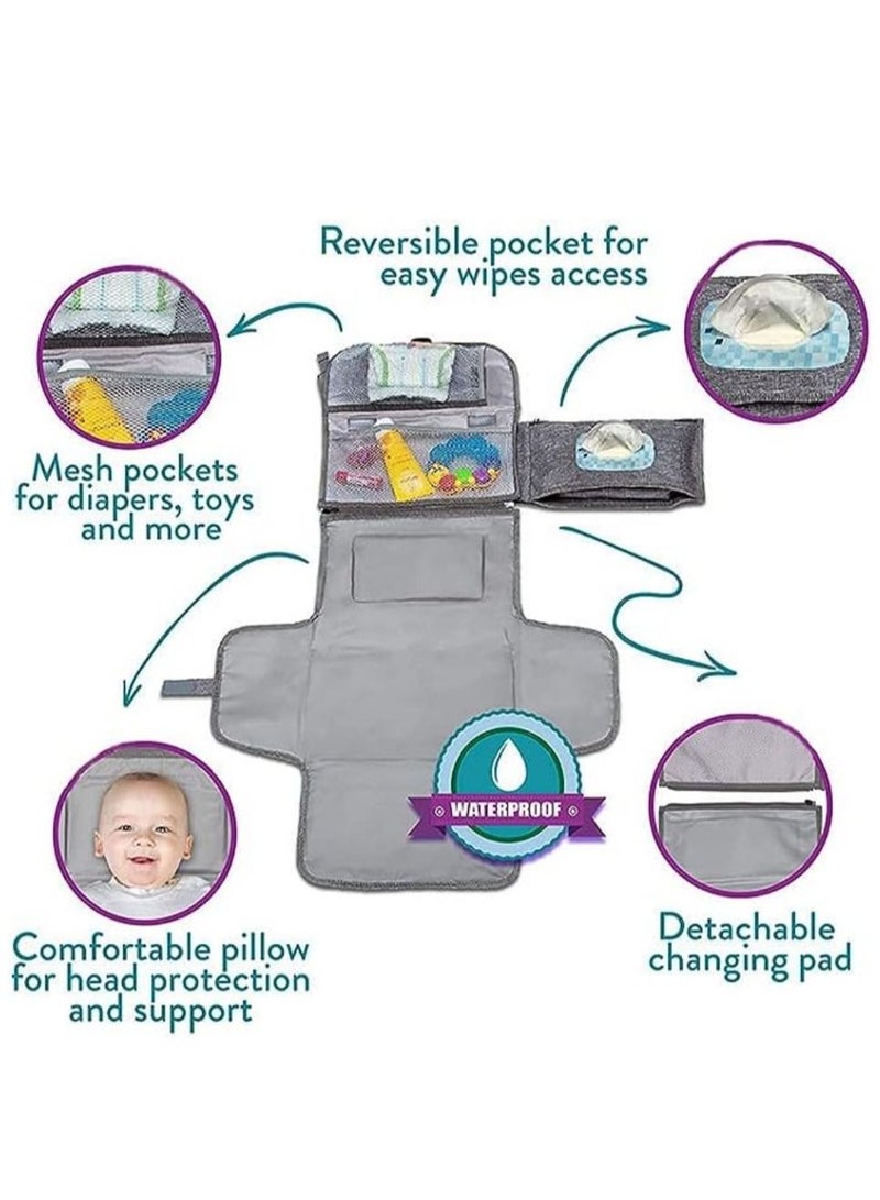 Cool Baby Baby Diaper Pad Waterproof And Anti-urine Multi-functional Diaper Changing Pad With Wet Wipes Convenient Diaper Pad - Image 4