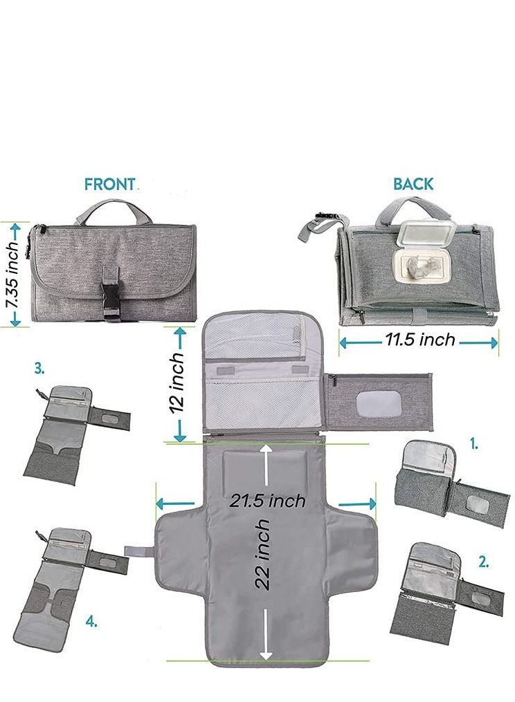 Cool Baby Baby Diaper Pad Waterproof And Anti-urine Multi-functional Diaper Changing Pad With Wet Wipes Convenient Diaper Pad - Image 2