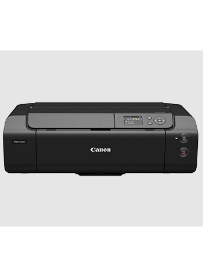 Canon PROGRAF PRO-310 A3+ Printer, Professional 10-ink pigment based photo printer, WiFi & Ethernet connectivity, 3-inch LCD display, 10-ink system, Borderless A3+ printing, Chroma Optimiser clear ink, LUCIA PRO II - high longevity pigment ink - Black - Image 1