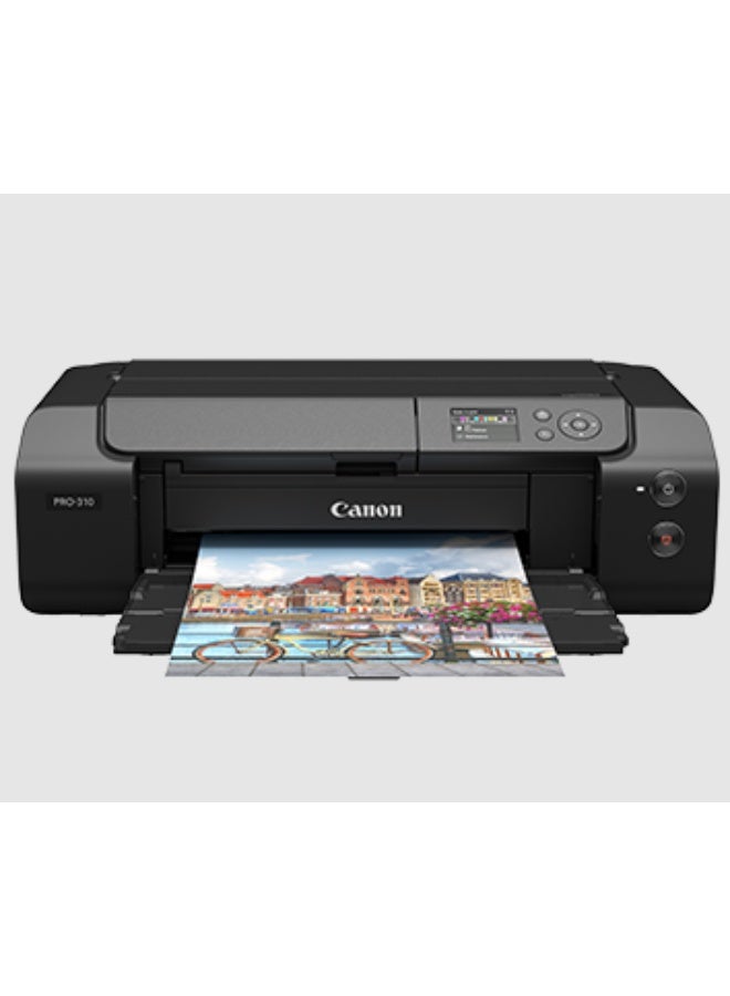 Canon PROGRAF PRO-310 A3+ Printer, Professional 10-ink pigment based photo printer, WiFi & Ethernet connectivity, 3-inch LCD display, 10-ink system, Borderless A3+ printing, Chroma Optimiser clear ink, LUCIA PRO II - high longevity pigment ink - Black - Image 2