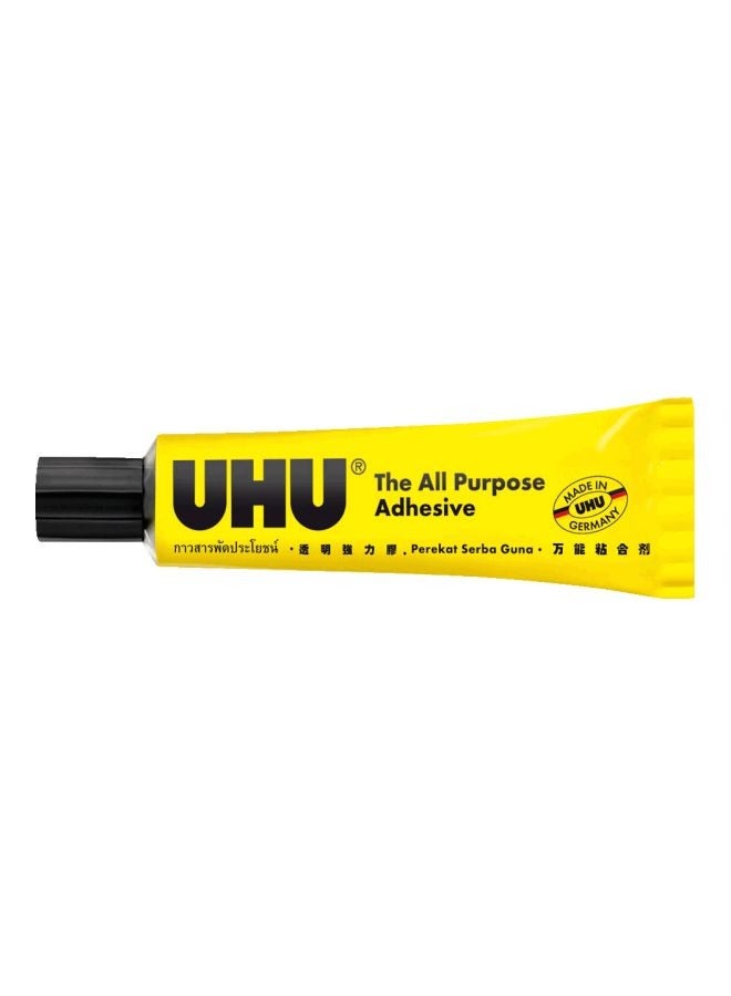 UHU All Purpose Adhesive Glue 35ml Yellow/Black - Image 1