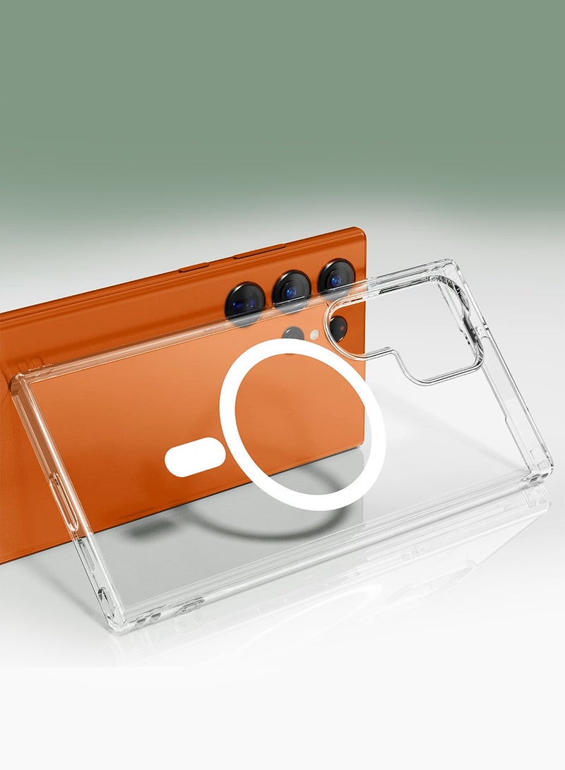 کاتانس سامسونج جالاكسي إس 26 ألترا 5G 2026 - غطاء شفاف رفيع مقاوم للصدمات مع حلقة مغناطيسية قوية، جراب حماية للهاتف مقاوم للاصفرار - Image 5