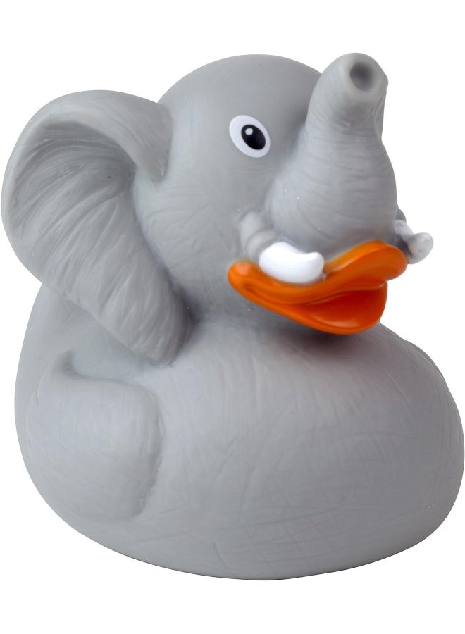 Lilalu Bath Toy Elephant Duck Grey Bath Time Fun - Kids Bath Toy - Themed Duck - Floating Toy - Water-Friendly Toy - Image 1