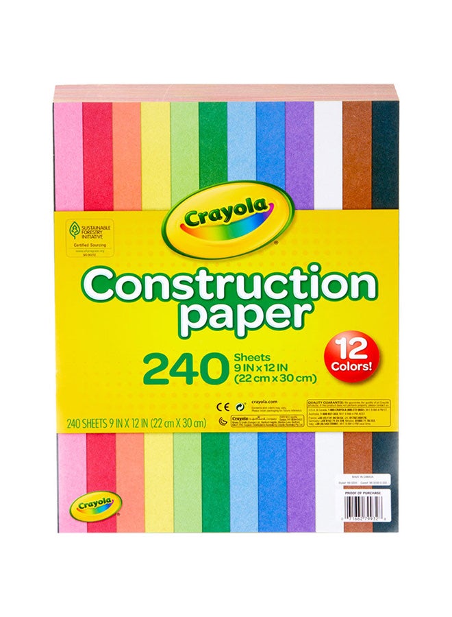 Crayola Construction Paper, 240 Count - Image 1
