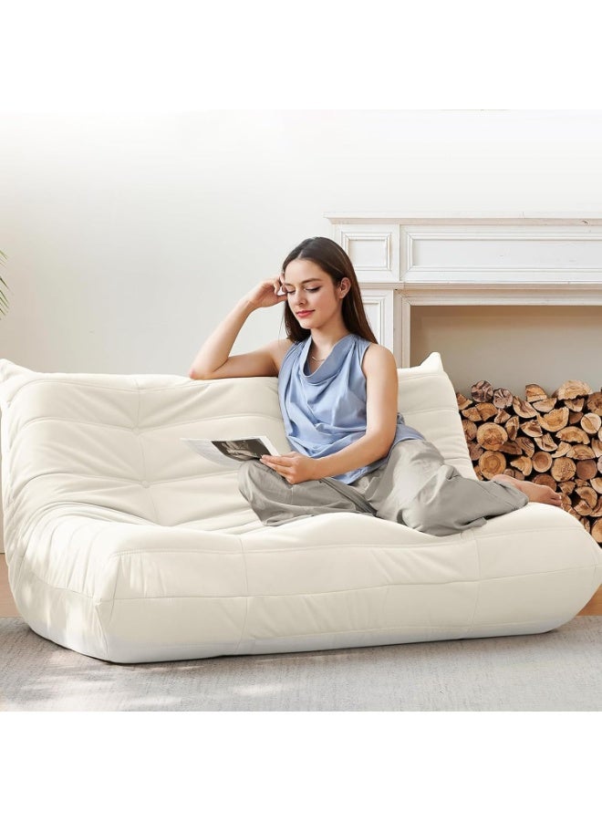 Generic Bean Bag Chair, 2 Seater Lazy Sofa, Large Bean Bag Chair for Adults with High-Resilience Foam, Non-Slip Base Floor Lounge Sofa,Living Room  - Image 1