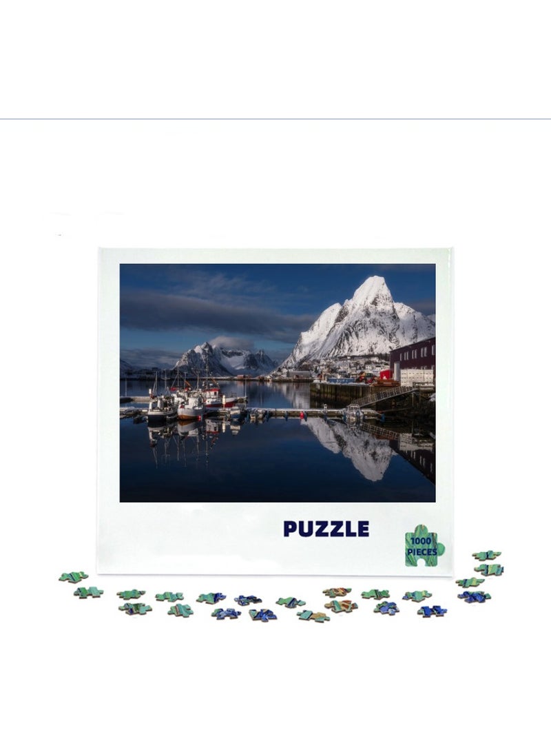 Anna 1000 Piece Colorful Coastal Ship Puzzle For Family Entertainment - Image 2