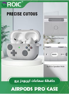 GROIC AirPod Pro 2 Case Cover, Cool Game Player Design Case for Airpods Pro 2nd Generation/1st Generation (2023/2022/2019), Funny Soft Silicone Protective Cover Skin with Keychain for Men Women  - Image 2