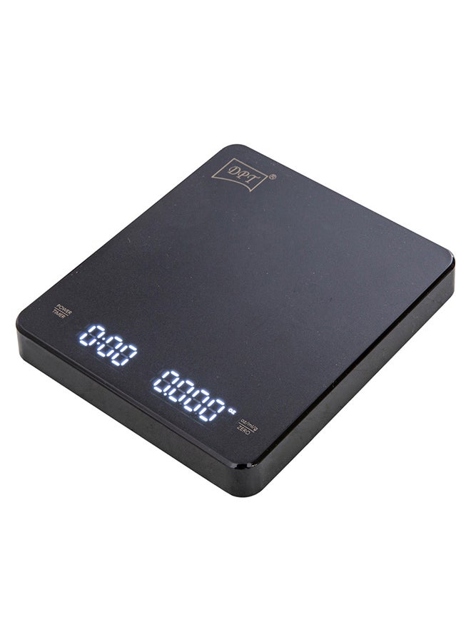 DPT Plastic digital scale, speciality coffee, Black, Size 15*12.9*2 Cm - Image 1