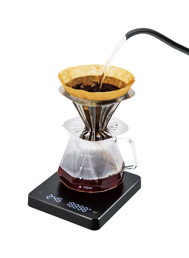 DPT Plastic digital scale, speciality coffee, Black, Size 15*12.9*2 Cm - Image 4