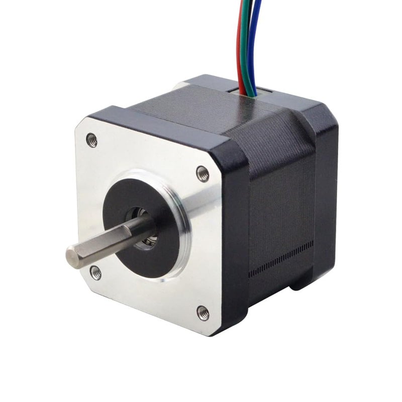 STEPPERONLINE 0.9deg Nema 17 Stepper Motor Bipolar 0.9A 36Ncm/51oz.in 42x42x39mm 4-Wires DIY - Image 1