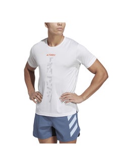 Adidas Adidas Agr Shirt White Trail Running Shirts For Men Xs  - Image 4