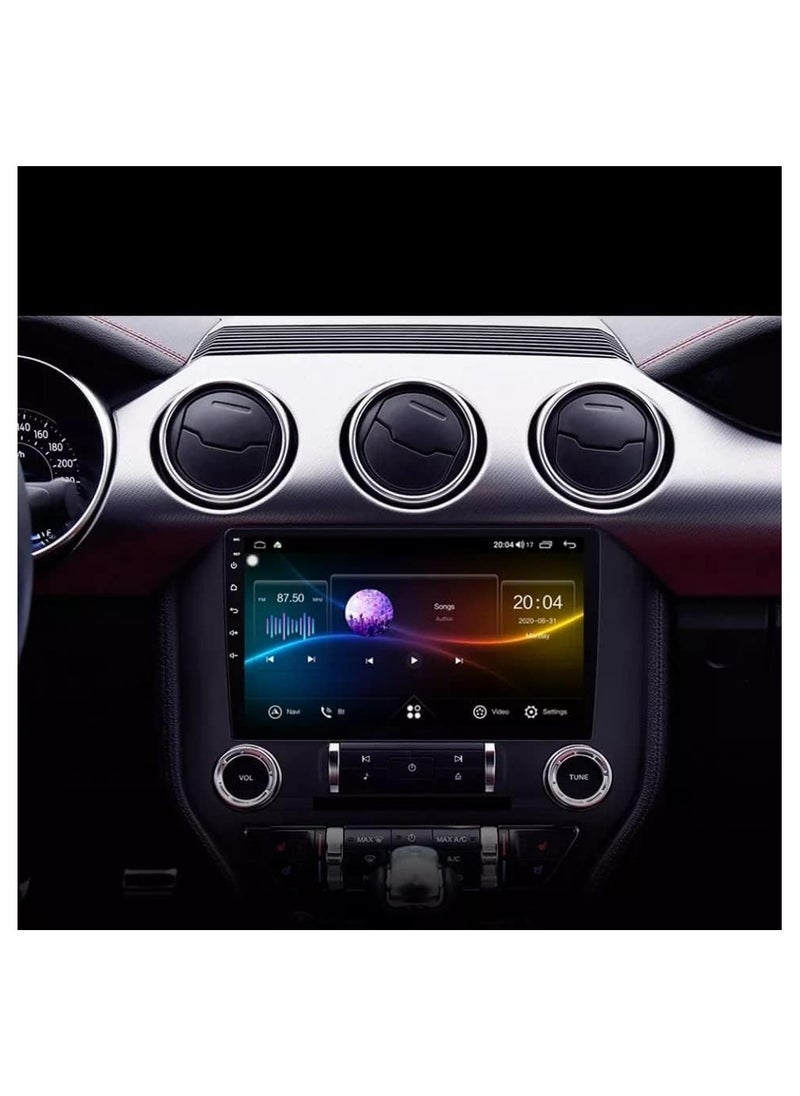 SHEZA STAR - Android Screen For Ford Mustang 2015 To 2019 4GB RAM 64GB Memory Support Apple Carplay Android Auto Full HD Touch Screen 9 Inch built In Bluetooth USB Radio WiFi Play Store Backup Camera included - Image 1