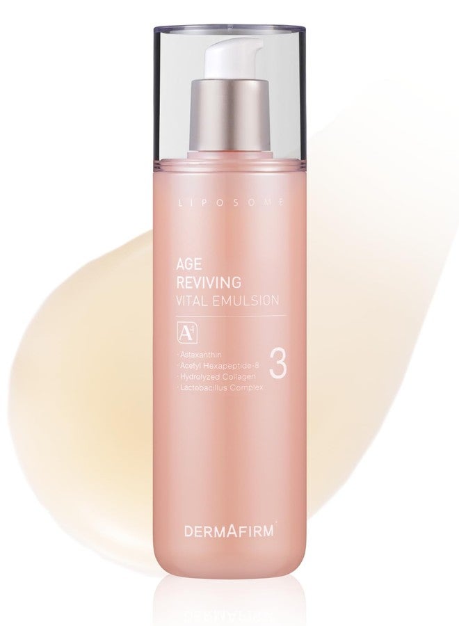 Dermafirm كريم ديرمافيرم لإحياء العمر - كريم إمولسيون تون أب A4 | كريم شد الوجه مرطب مائي لتقوية المسام مع الكولاجين، أستازوم وبيبتيد لجميع أنواع البشرة | بدون تجارب على الحيوانات بدون بارابين 6.76 أونصة سائلة - Image 1