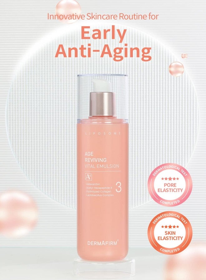 Dermafirm كريم ديرمافيرم لإحياء العمر - كريم إمولسيون تون أب A4 | كريم شد الوجه مرطب مائي لتقوية المسام مع الكولاجين، أستازوم وبيبتيد لجميع أنواع البشرة | بدون تجارب على الحيوانات بدون بارابين 6.76 أونصة سائلة - Image 2