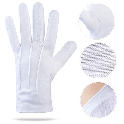 Yewong Easter White Rabbit Costume -Mad Hatter Costume -Bunny Rabbits Dress Up Costume Accessory-Include Rabbits Ears Topper Plush Hat Clock Glasses Bowtie Gloves - Image 3