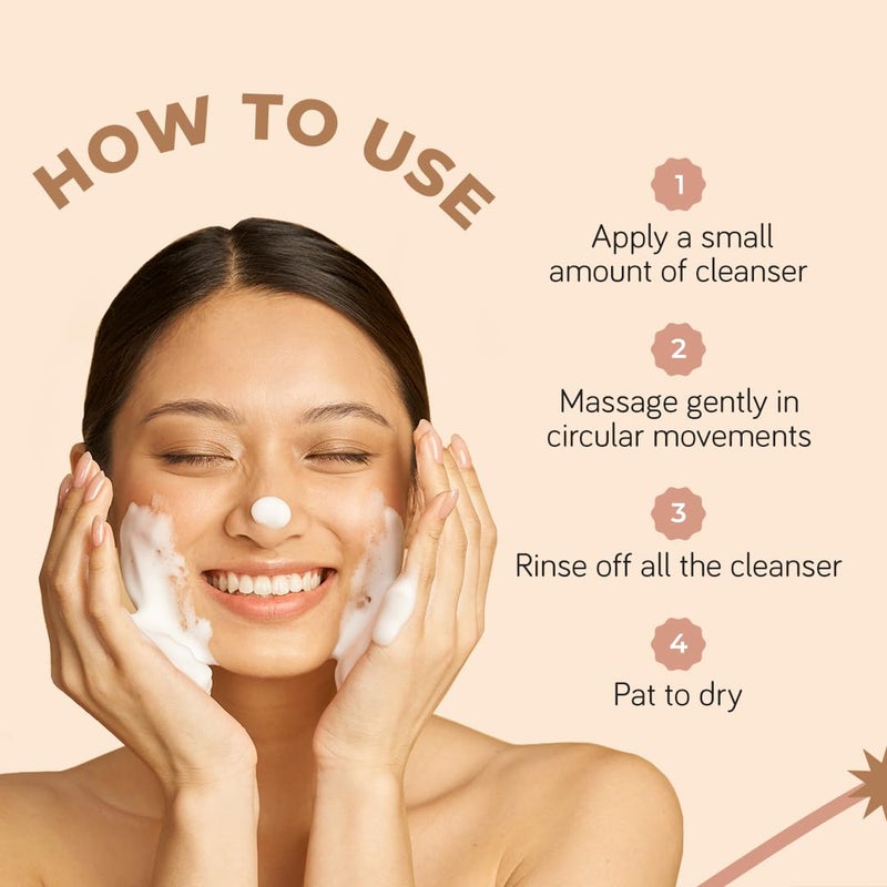 Moody Derma Soothe Barrier Repairing Face Wash Cleanser With Ceramide Vitamin E  Rice Extract  Face Wash For Combination Skin  Sensitive Skin Face Wash  Glowing Skin  Suitable For All Skin 120 ml - Image 5