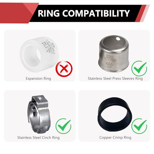 EFIELD 2 Pieces EFIELD Barb Crimp Pex Fittings 3/4" X 3/4" Female NPT Swivel Adapter,Heavy Duty,ASTM F1807,(PEX1807217-2PCS) - Image 3