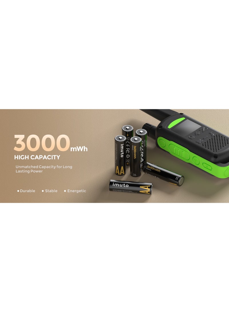 TF-CD-010CE Rechargeable AA & AAA Lithium Battery Set with Smart Charging Storage Case – 8 Pack 1.5V Long Lasting Batteries Fast Charging USB Type-C Battery Kit with 4 AA and 4 AAA Rechargeable Batteries for Cameras, Game Controllers, Remote Controls, Toys, Flashlights, and Home Electronics - Image 3