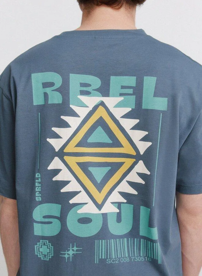 Springfield  Native T-shirt Rbel for Men | Best Price UAE