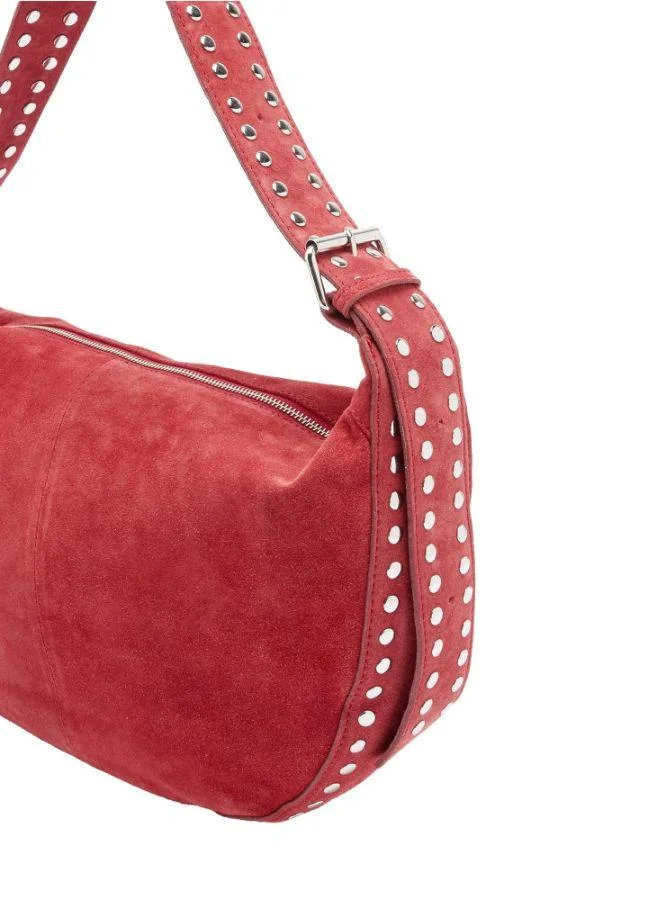 PARFOIS Leather Shoulder Bag With Studs
