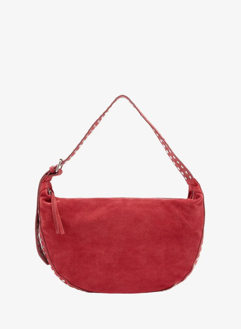 PARFOIS Leather Shoulder Bag With Studs