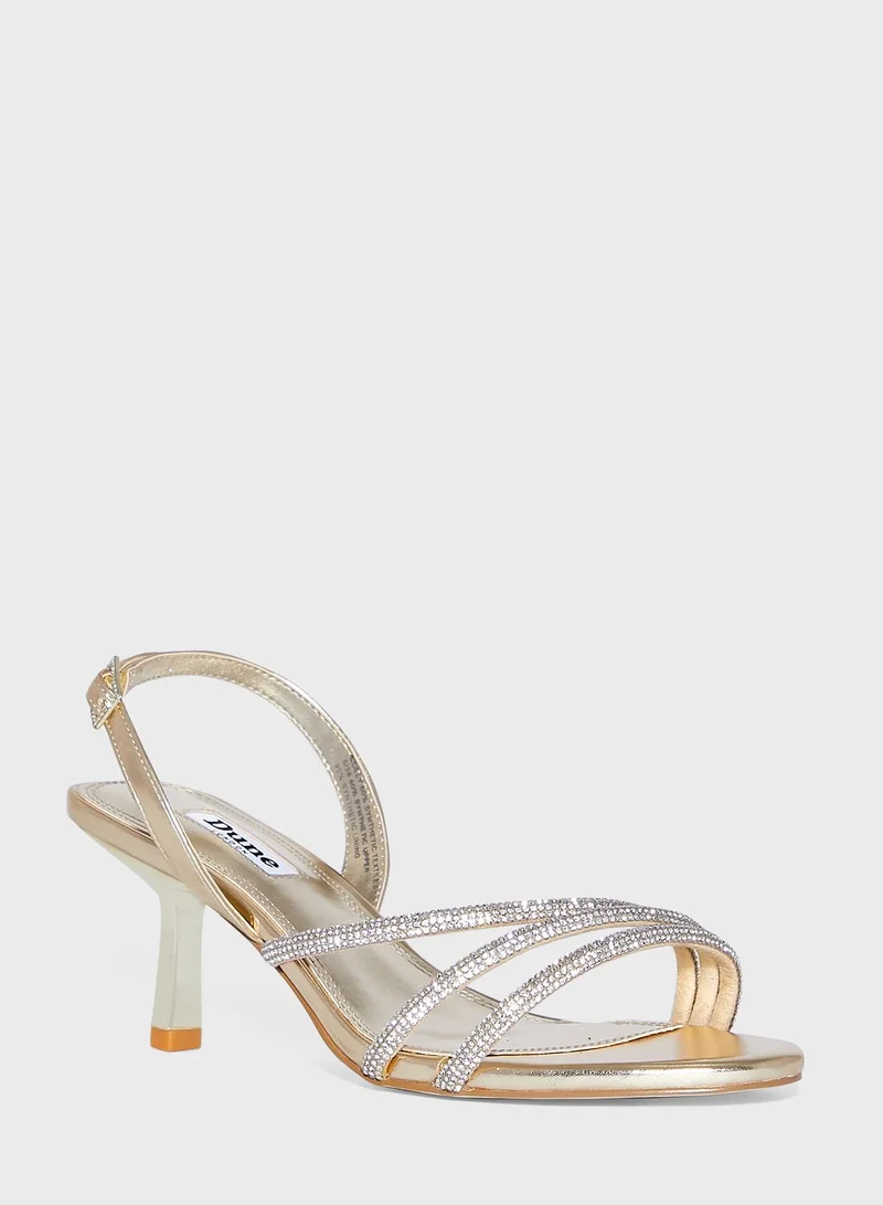 Dune LONDON Molly 3 Band Diamante Heel Sandals