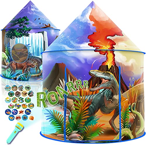 Afomida Dinosaur Play Tent for Kids  Pop Up Adventure Tent for Indoor and Outdoor Play - Image 1