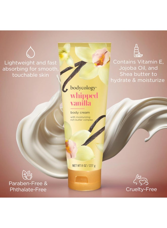 Bodycology كريم الجسم من بوديكولوجي بزبدة الشيا، فانيليا مخفوقة، 8 أونصات - Image 3